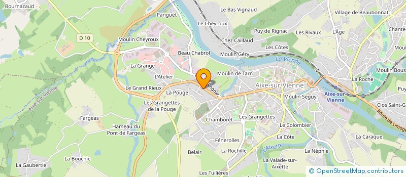 localisation de l'entreprise SCI MERMOZ  AIXE-SUR-VIENNE