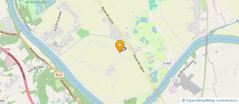 localisation de l'entreprise SCI MERMOZ  BOE