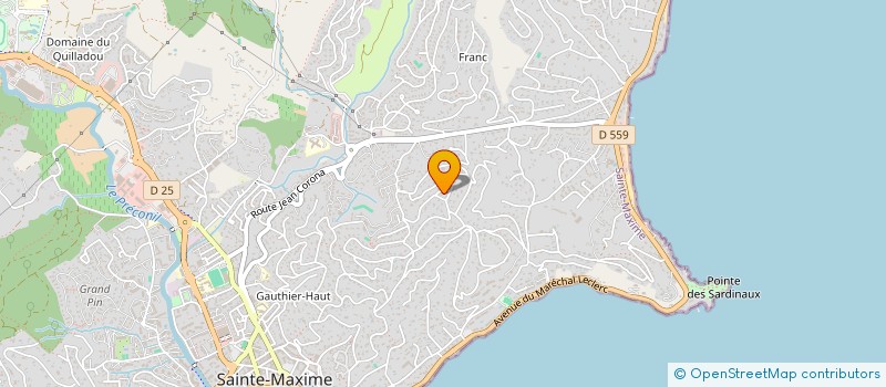 localisation de l'entreprise SCI MERMOZ à SAINTE MAXIME