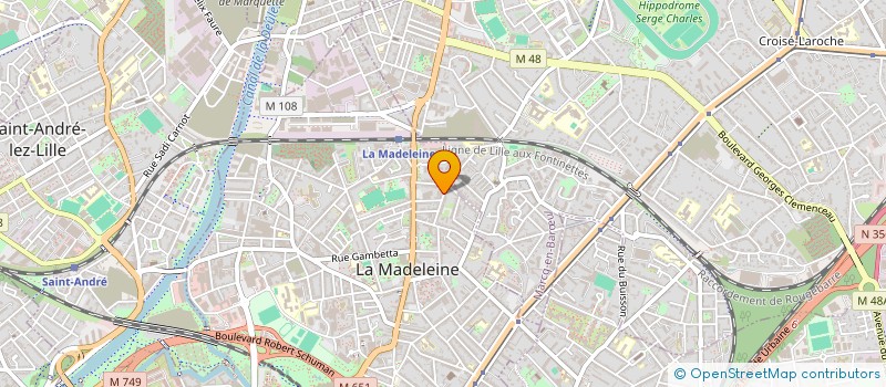 localisation de l'entreprise SCI MERMOZ à LA MADELEINE