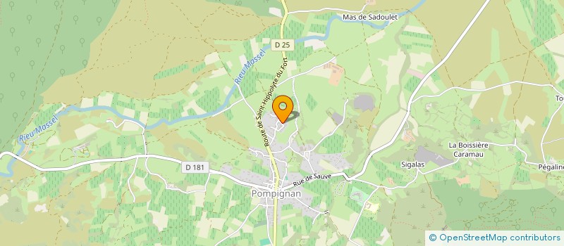 localisation de l'entreprise SCI MERMOZ  POMPIGNAN