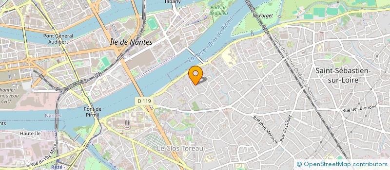 localisation de l'entreprise SCI MERMOZ 98 à SAINT-SEBASTIEN-SUR-LOIRE