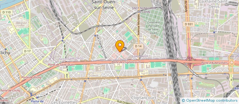 localisation de l'entreprise SCI MERMOZ AM à SAINT-OUEN-SUR-SEINE