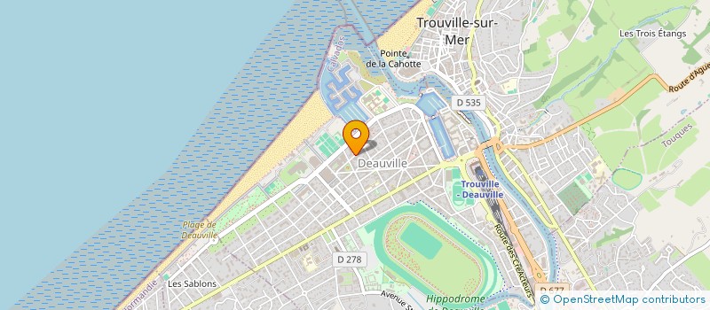 localisation de l'entreprise SCI MERMOZ SOIXANTE ET UN à DEAUVILLE