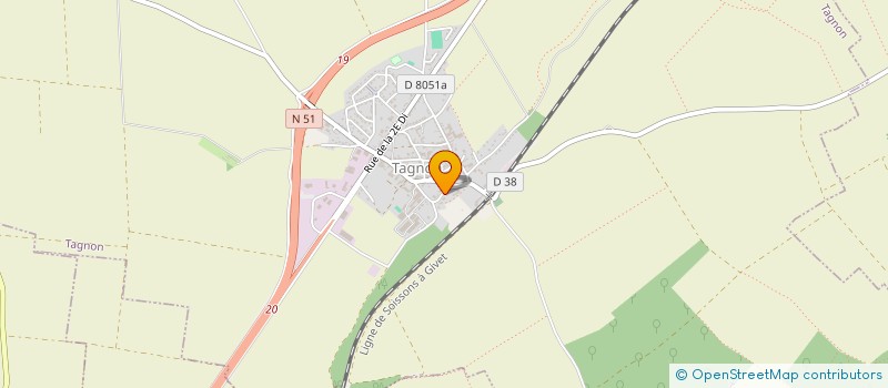 localisation de l'entreprise SCI MEROU  TAGNON