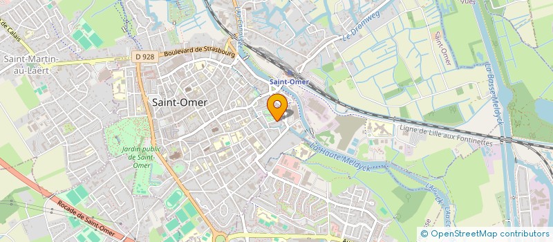 localisation de l'entreprise SCI MEROVEE CHARLET  SAINT-OMER