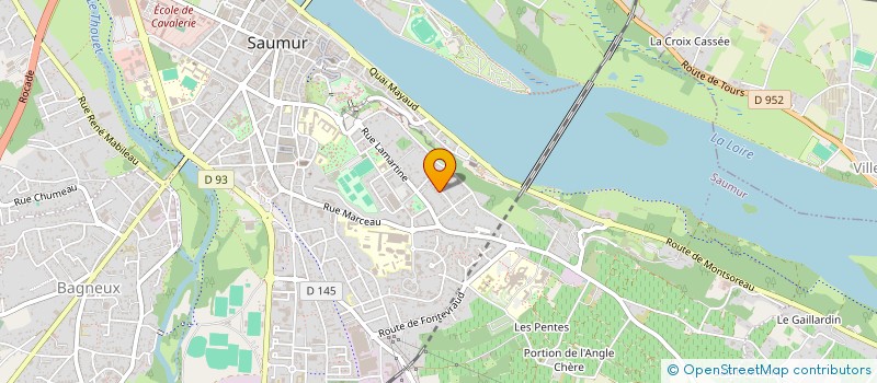 localisation de l'entreprise SCI MERRET  SAUMUR