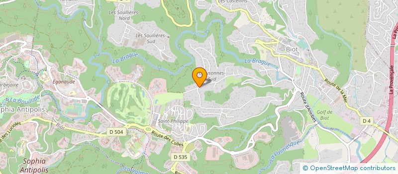localisation de l'entreprise SCI MERRIL JUBILA à BIOT