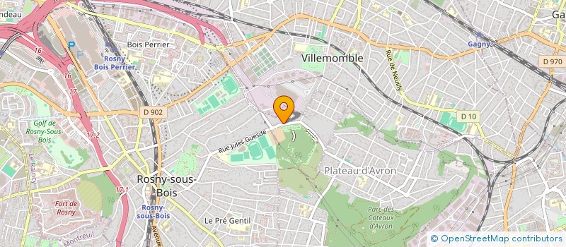 localisation de l'entreprise SCI MERS à ROSNY-SOUS-BOIS