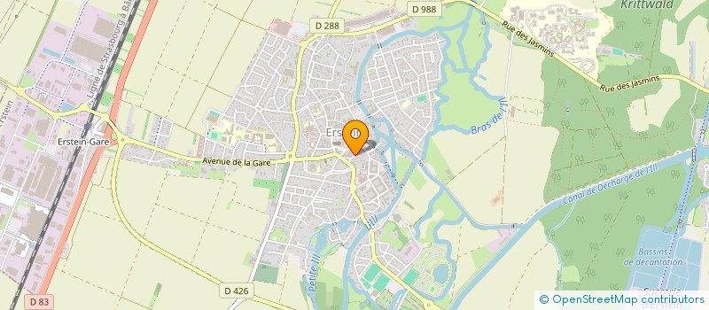 localisation de l'entreprise SCI MERST  ERSTEIN