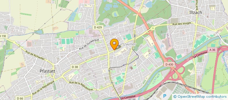 localisation de l'entreprise SCI MERVE  MULHOUSE