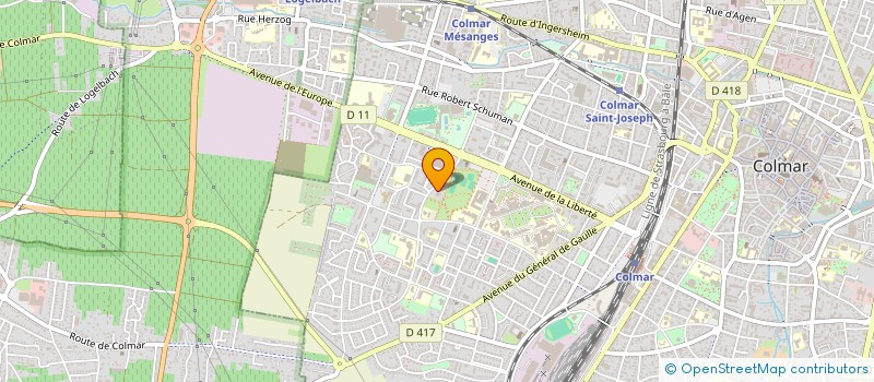 localisation de l'entreprise SCI MERVE  COLMAR