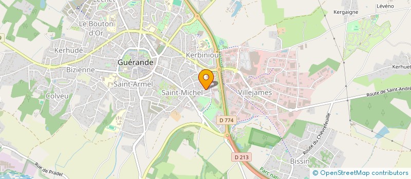 localisation de l'entreprise SCI MERVEILLES DU MONDE  GUERANDE