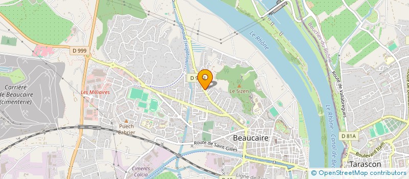 localisation de l'entreprise SCI MERVEILLEUSES ETOILES  BEAUCAIRE