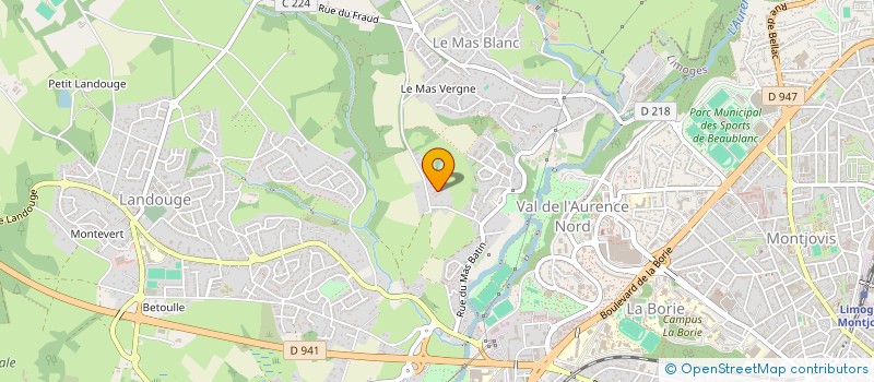 localisation de l'entreprise SCI MERY - VERGNOUX à LIMOGES