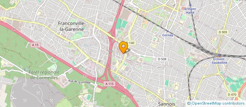 localisation de l'entreprise SCI MERYEID  SANNOIS