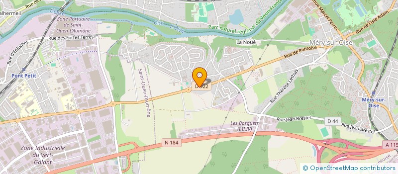 localisation de l'entreprise SCI MERYSSOL  MERY-SUR-OISE