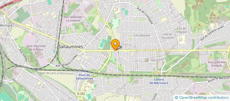 localisation de l'entreprise SCI MERYWAL  SALLAUMINES