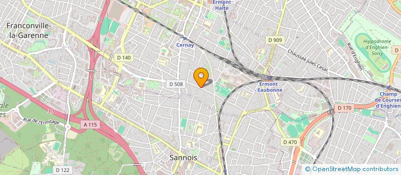 localisation de l'entreprise SCI MES'APPARTS à ERMONT