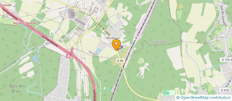 localisation de l'entreprise SCI MES BOXES 77410  VILLEVAUDE