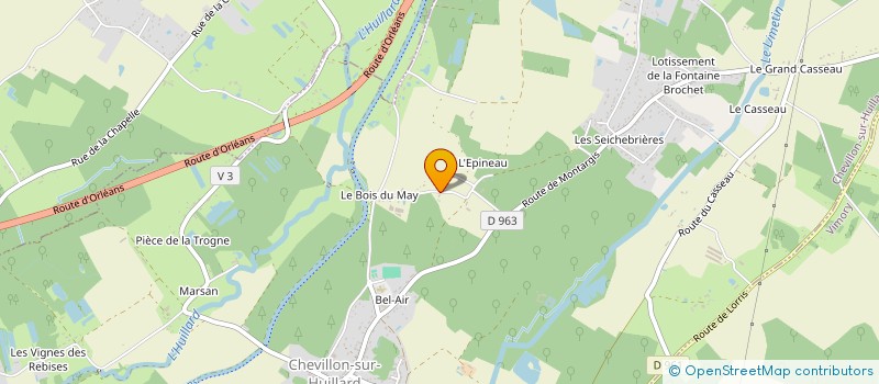 localisation de l'entreprise SCI MESALI à CHEVILLON-SUR-HUILLARD