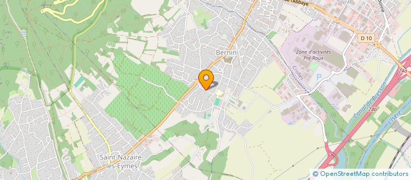 localisation de l'entreprise SCI MESANGE  BERNIN