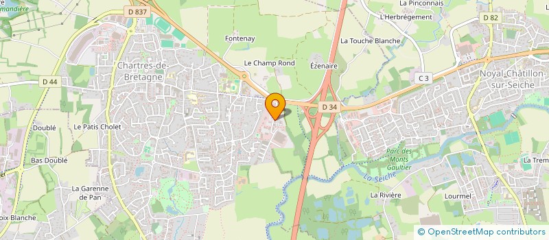 localisation de l'entreprise SCI MESCOAT  CHARTRES-DE-BRETAGNE