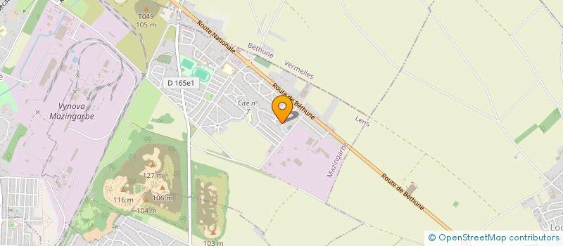 localisation de l'entreprise SCI MESE  MAZINGARBE