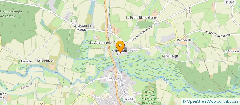 localisation de l'entreprise SCI MESLIN  LESSAY