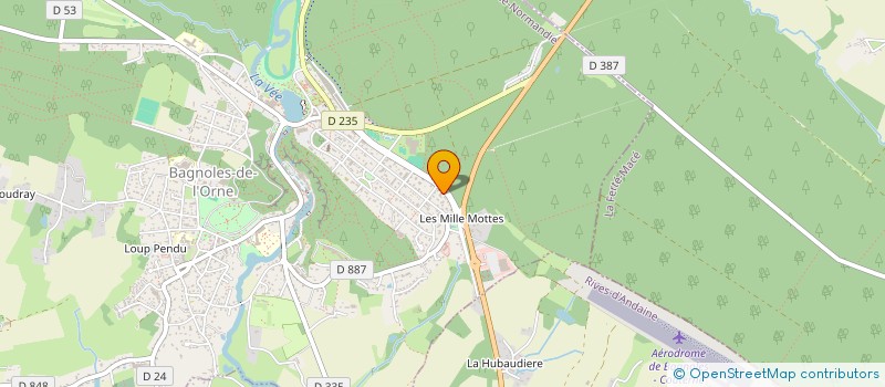 localisation de l'entreprise SCI MESLIN à BAGNOLES-DE-L'ORNE-NORMANDIE