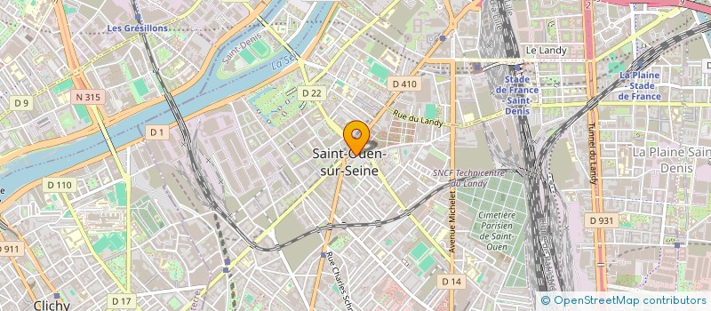 localisation de l'entreprise SCI MESNARD CHARTRES à SAINT-OUEN-SUR-SEINE