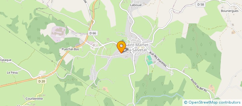 localisation de l'entreprise SCI MESNIE NICOLAS à SAINT-MAMET-LA-SALVETAT