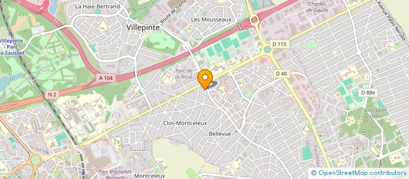 localisation de l'entreprise SCI MESNIL-FRANCE à VILLEPINTE