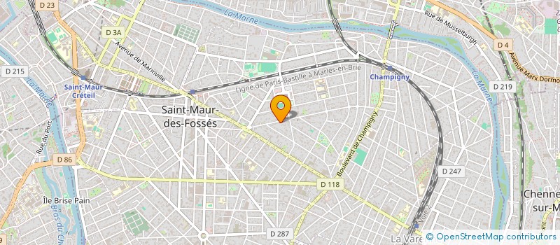 localisation de l'entreprise SCI MESNIL-MONTANT à SAINT-MAUR-DES-FOSSES