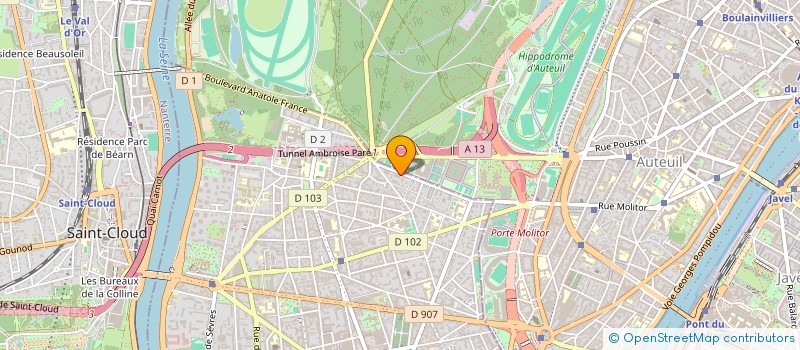 localisation de l'entreprise SCI MESOPHTAL à BOULOGNE-BILLANCOURT