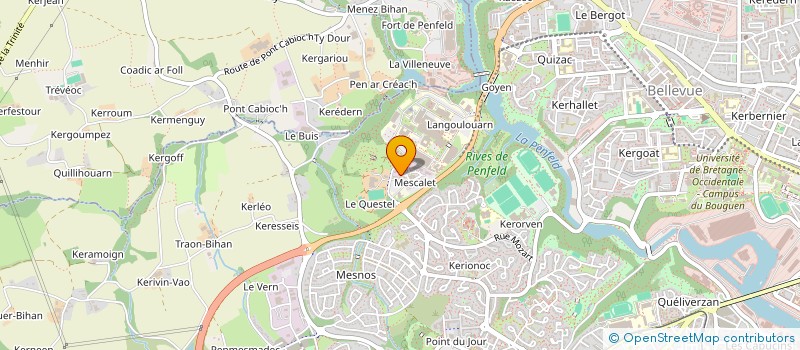 localisation de l'entreprise SCI MESROS  BREST