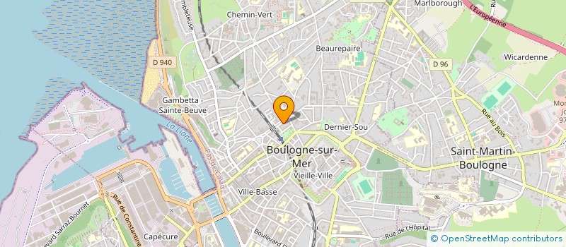 localisation de l'entreprise SCI MESSADENE à BOULOGNE-SUR-MER