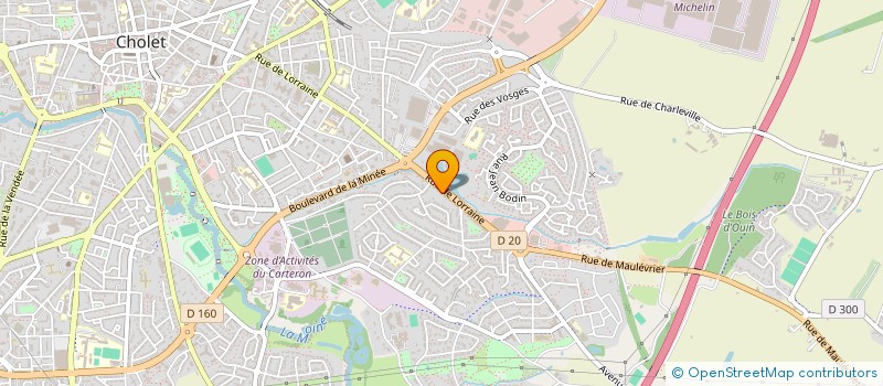 localisation de l'entreprise SCI MESSAGER à CHOLET