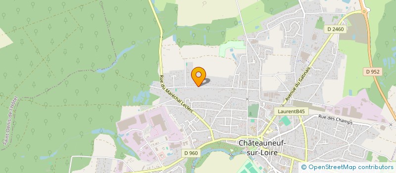 localisation de l'entreprise SCI MESSALINE à CHATEAUNEUF-SUR-LOIRE