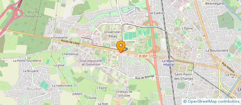 localisation de l'entreprise SCI MESSIAEN-RIBAY  LE MANS