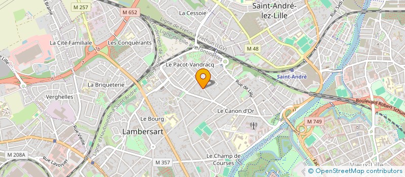 localisation de l'entreprise SCI MESSIDOR à LAMBERSART