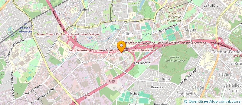 localisation de l'entreprise SCI MESTADE à PESSAC