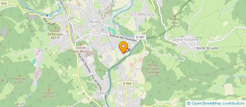 localisation de l'entreprise SCI MET 64  ARUDY