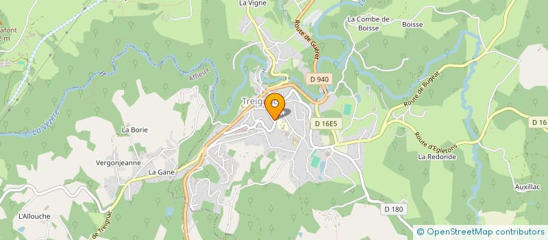 localisation de l'entreprise SCI MET DE LA VEZERE  TREIGNAC