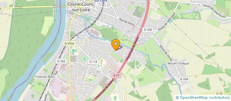 localisation de l'entreprise SCI METAIRIE à COSNE-COURS-SUR-LOIRE