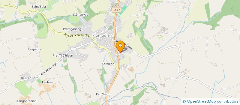 localisation de l'entreprise SCI METAIRIE DE KERSTRAT  PLOMODIERN