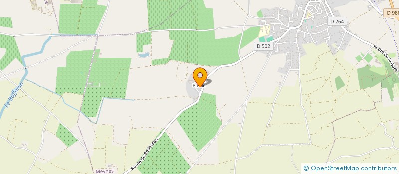 localisation de l'entreprise SCI METAIRIE DE PAZAC  MEYNES