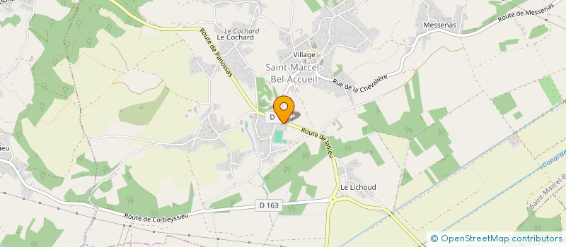 localisation de l'entreprise SCI METAL 3I  SAINT-MARCEL-BEL-ACCUEIL