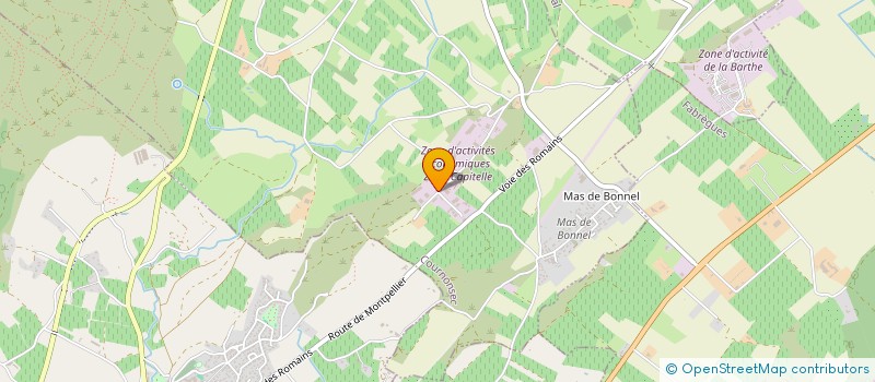 localisation de l'entreprise SCI METALIMMO  FABREGUES