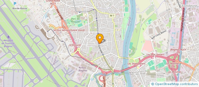 localisation de l'entreprise SCI METALLICA TLS  BLAGNAC